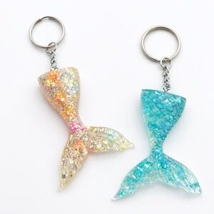 Mermaid Tail Keychain Set